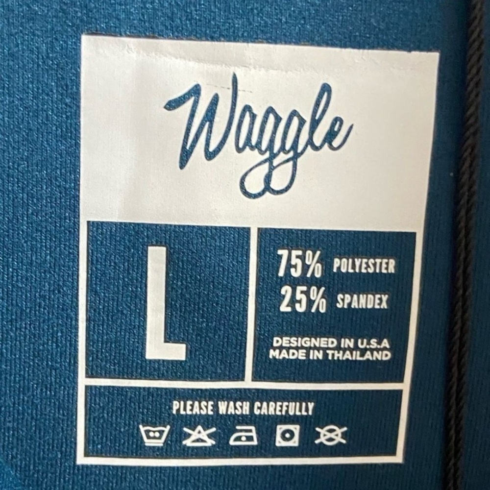 Waggle Men's Navy Quarter-Zip Pullover golf Large NWT - Picture 6 of 7